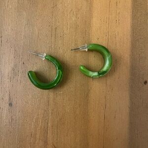 Green composite Earrings